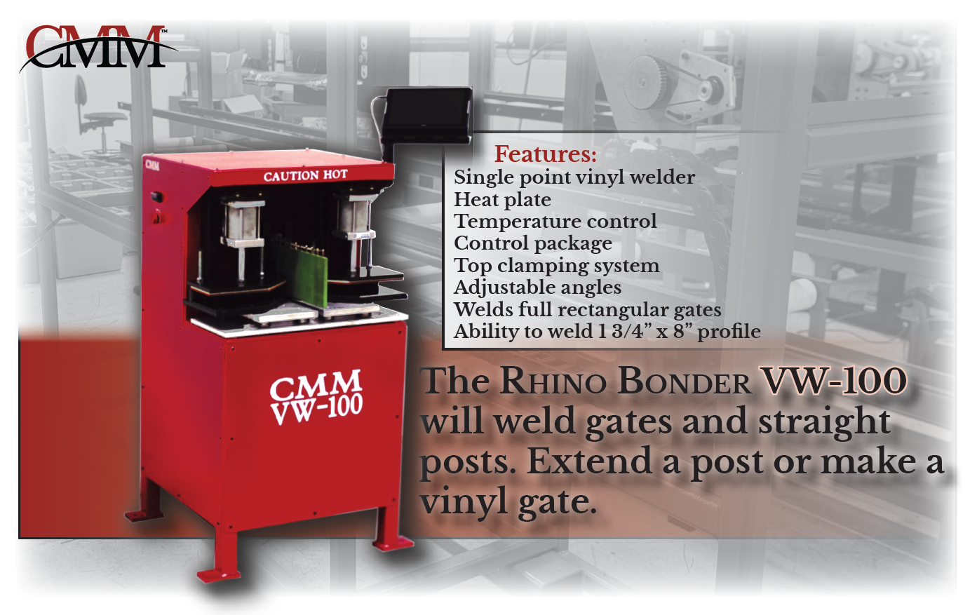 Vinyl Welder handout, back